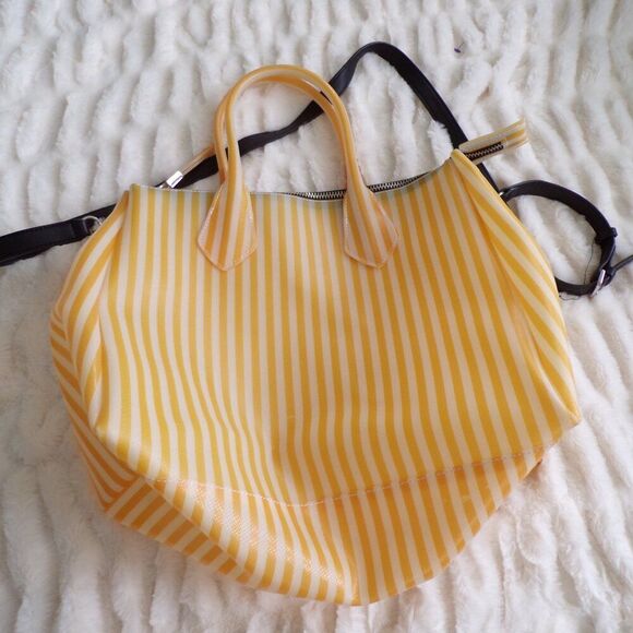 NWT Gianni Chiarini Designs GUM ITALIAN striped bag - Picture 3 of 13